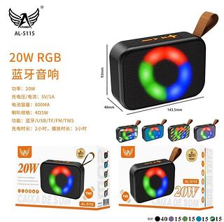 Caixa de som Bluetooth USB cartão memória com RGB AL5115