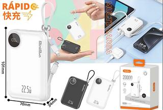 Powerbank 20000mah 20w + 22.5w 2 cabos MMCDB239