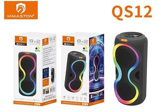 Caixa de som Bluetooth cartão memória USB entrada microfone RGB 50W 22.6✖️22.1✖️51.8CM QS12
