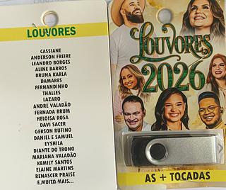 pendrive gravado original 500-600 músicas 75