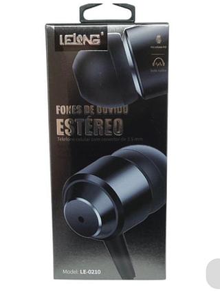 FONE INTRA-AURICULARES LE-0210 caixa fechado Com 200pcs