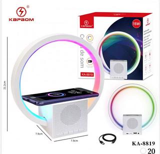 Caixa de som Bluetooth com RGB indução KA8819