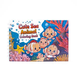 Livro de colorir 50 folhas CUTE SEA ANIMAL