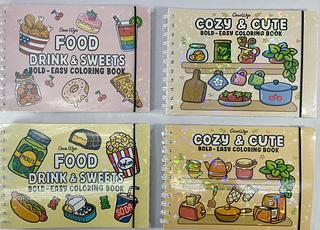 Livro para colorir FOOD DRINK & SWEETS 33 50 páginas