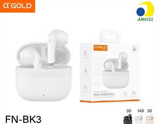 Fone sem fio Bluetooth Mini portátil • Case para carregamento FNBK3