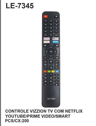 Controle vision tv com NeTFLIX/YouTube /prime video smart LE7345