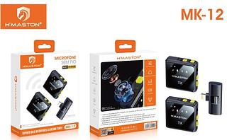 Microfone lapela sem fio IOS com dois microfone MK-12
