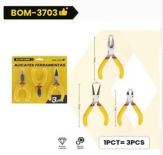 ALICATES FERRAMENTAS Kit com 3pcs BOM3703