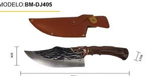 Faca Artesanal Aço Inoxidável Cortes Carnes Vegetais BMDJ405