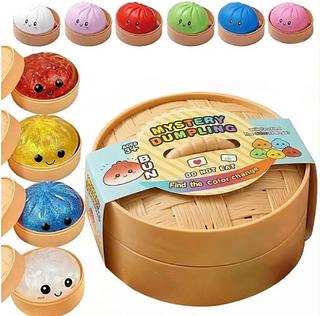 Squishy Paozinho Surpresa Macio Caixinha de Bambu Sortido Glitter 3 anos
