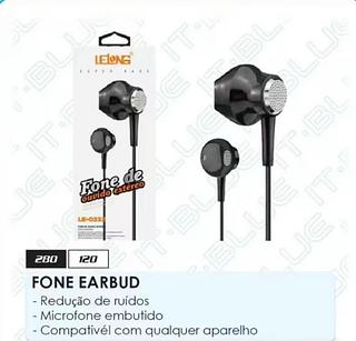 Fone com fio sem borrachinha LE0232