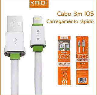 Cabo iPhone/ Lightning3 metro KD-330A Com 100pcs