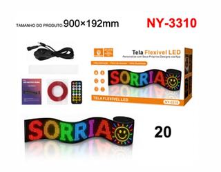Tela LED Flexivel Com controle 900x192mm NY3310