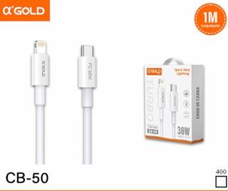 Cabo de carga iOS - TIPO-C - 9V3A - 30W - Para carga & dados CB50