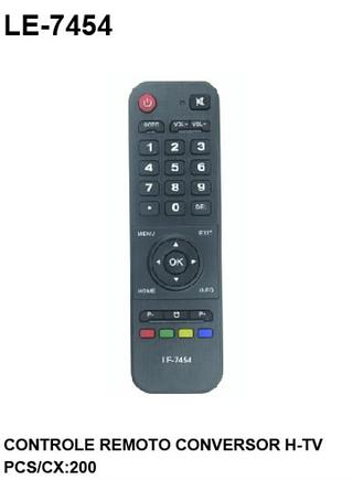 CONTROLE REMOTO CONVERSOR H-TV LE-7454