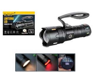 Lanterna LED • Potência: 30W • Temperatura de cor: 7000K • Fluxo Luminoso: 3000Lm • USB-C Recarregável • com PowerBank BM8550