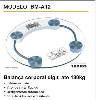 Balança corporal digit ate 180kg BM-A12