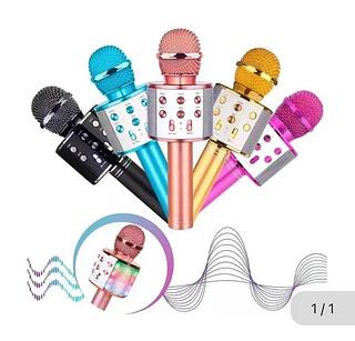 Microfone karaoke sem fio Bluetooth MM858 Com 60pcs