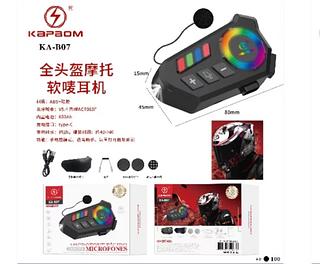Fone De Ouvido Capacete Moto Sem Fio Conexão Bluetooth Cód: KAB07