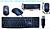 Kit teclado + mouse de escritório black tec-520