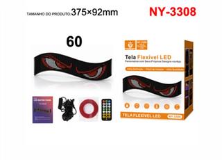 Tela LED Flexivel Com controle 375x92mm NY3308