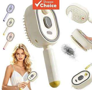 Escova de cabelo eletrica a vapor pente de massagem Recarregavel