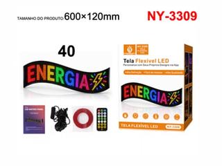 Tela LED Flexivel Com controle 600x120mm NY3309