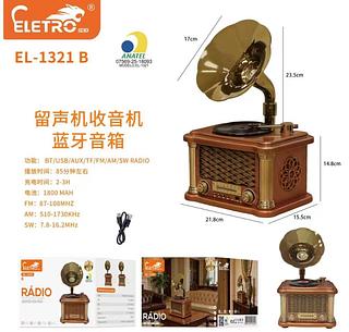 Rádio ： BT/USB/AUX/TF/FM/AM/SW RADIO EL1321B