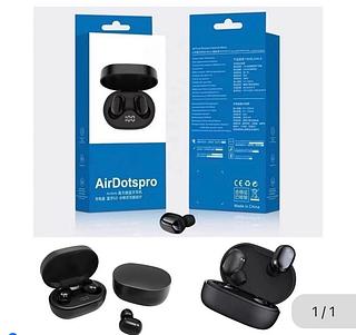 Fone sem fio com digital com borrachinha xiao mi Com 200pcs