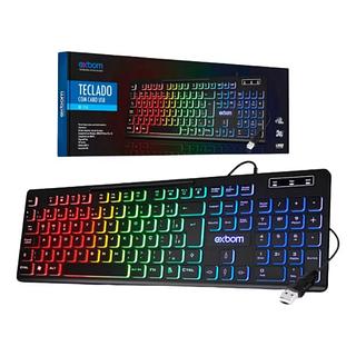 Teclado battle gamer com LED RGB BK-151C