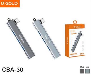 HUB TIPO-C 3 Portas USB2.0 - 1 Porta USB3.0 CBA30