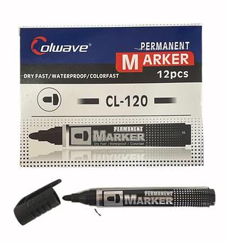 Caneta permanente preto com 12pcs