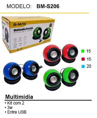 Caixa de som pc para computador BM206