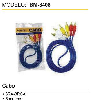 Cabo 3RCA-3RCA 5metros BM-8408