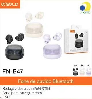 Fone de ouvido Bluetooth com borracha FN-B47