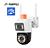 Câmeras Segurança Jortan 2 Lentes Wifi Icsee com monitoramento de alarme prova água JT9689