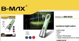 Lanterna 5in1 com luz negra ,imã ,e brilha no escuro e recarrega o celular BM-8525
