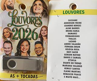 pendrive gravado original 500-600 músicas P117