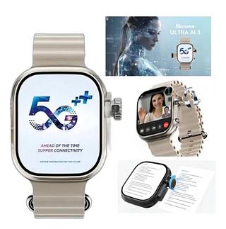 Smartwatch Microwear Ultra 3 AI 5G 2GB RAM 16GB GPS Wi-Fi Tela AMOLED