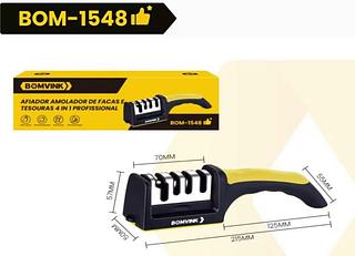 AFIADOR AMOLADOR DE FACAS E TESOURAS 4 IN1 PROFISSIONAL BOM1548