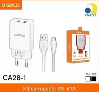 Carregador v8 4.1A 2USB CA281